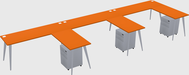 Modern L-shaped Office Desk