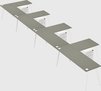 Modern l-shaped office desk
