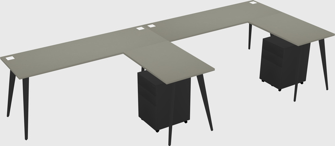 Modern L-shaped Office Desk