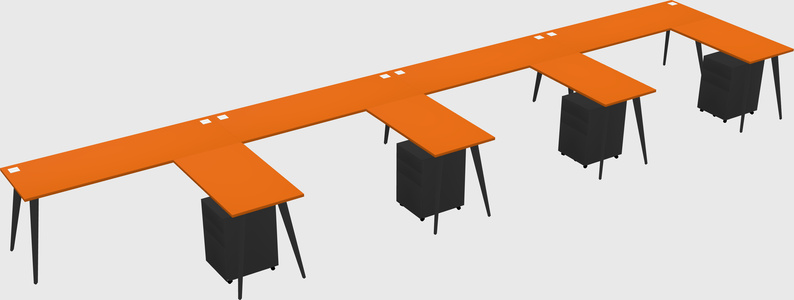 Modern L-shaped Office Desk