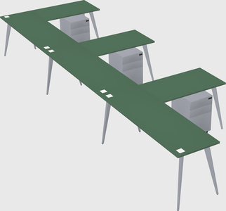 Modern l-shaped office desk
