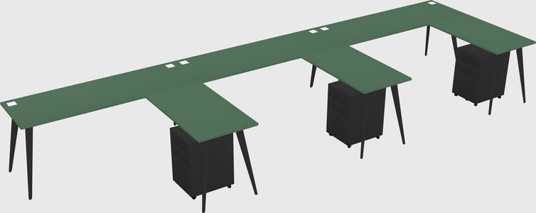 Modern L-shaped Office Desk