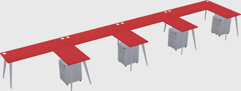 Modern L-shaped Office Desk
