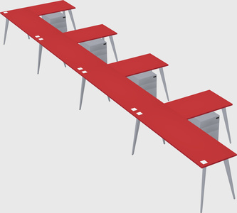 Modern l-shaped office desk