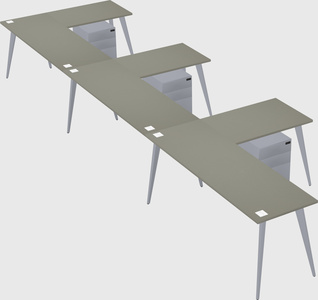 Modern l-shaped office desk