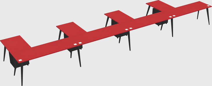 Modern l-shaped office desk