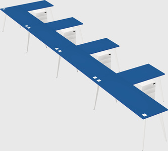 Modern l-shaped office desk