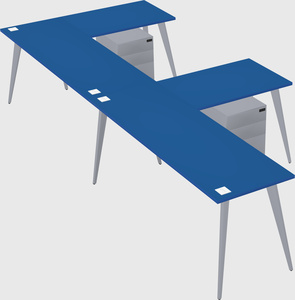 Modern l-shaped office desk