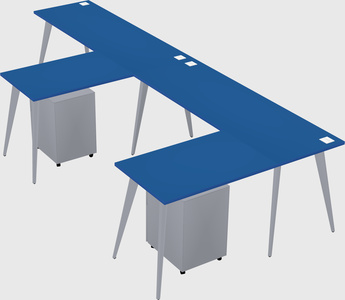 Modern l-shaped office desk