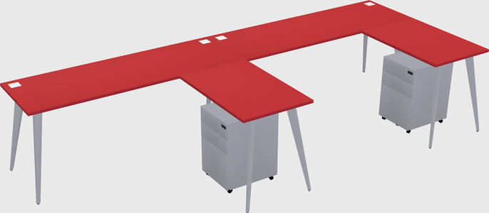 Modern L-shaped Office Desk