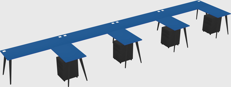 Modern L-shaped Office Desk