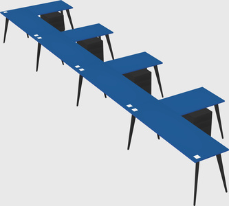 Modern l-shaped office desk