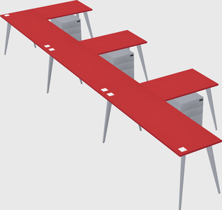 Modern l-shaped office desk