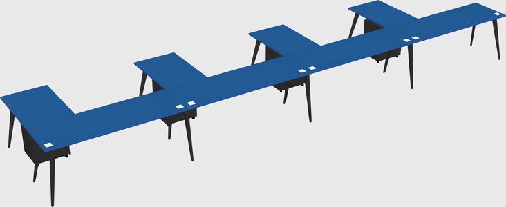 Modern l-shaped office desk