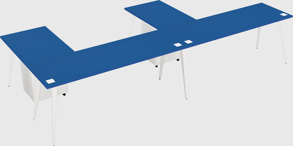 Modern l-shaped office desk
