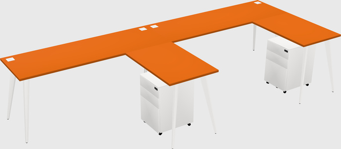 Modern L-shaped Office Desk