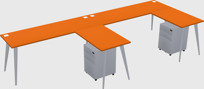 Modern L-shaped Office Desk
