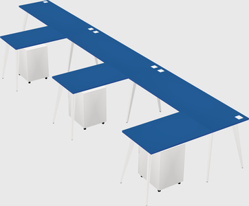 Modern l-shaped office desk