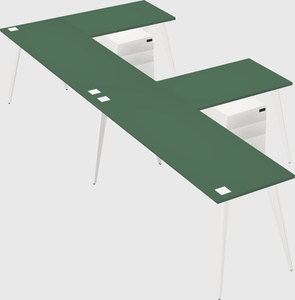 Modern l-shaped office desk