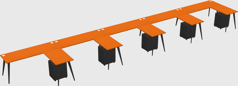 Modern L-shaped Office Desk