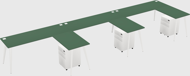 Modern L-shaped Office Desk