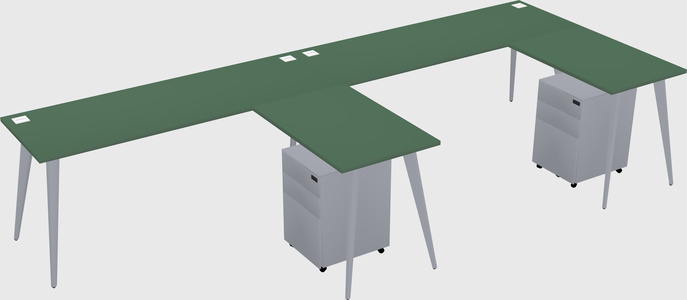Modern L-shaped Office Desk