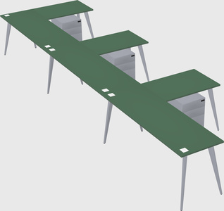 Modern l-shaped office desk