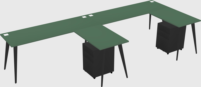 Modern L-shaped Office Desk