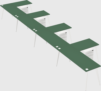 Modern l-shaped office desk