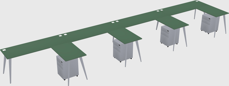 Modern L-shaped Office Desk
