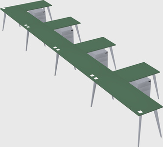 Modern l-shaped office desk