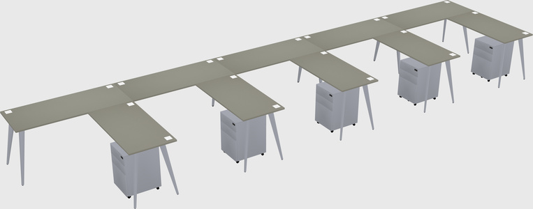 Modern L-shaped Office Desk