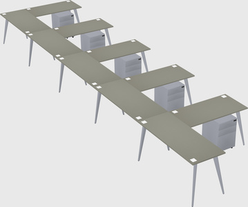 Modern l-shaped office desk