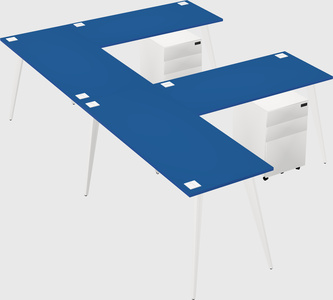 Modern l-shaped office desk