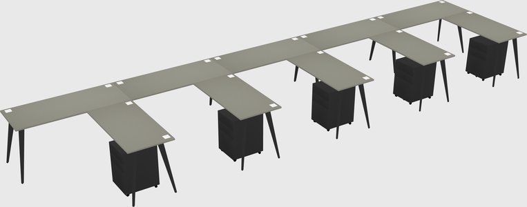 Modern L-shaped Office Desk