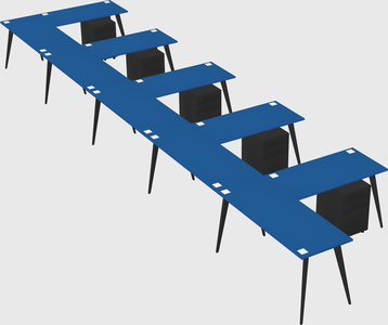 Modern l-shaped office desk