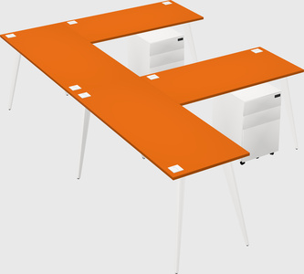 Modern l-shaped office desk