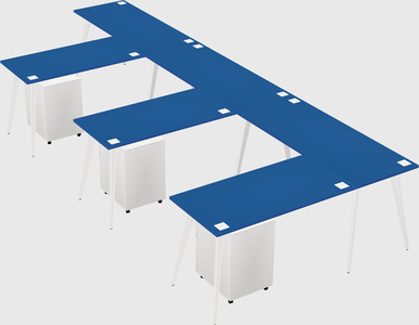 Modern l-shaped office desk