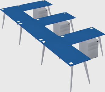 Modern l-shaped office desk
