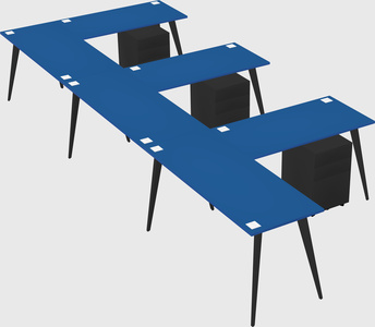 Modern l-shaped office desk