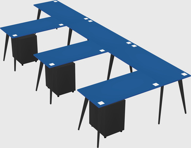 Modern l-shaped office desk