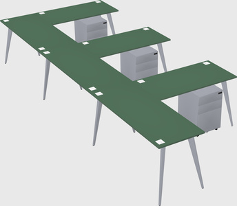 Modern l-shaped office desk