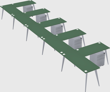 Modern l-shaped office desk