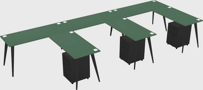 Modern L-shaped Office Desk