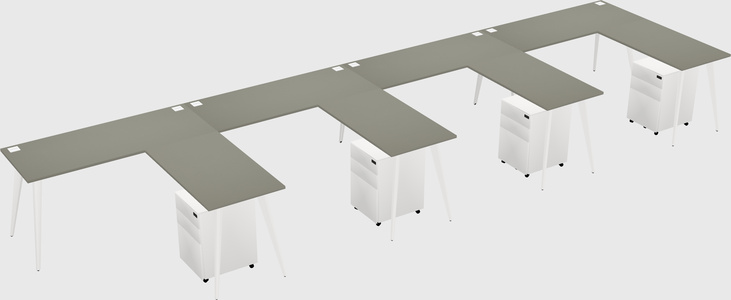 Modern L-shaped Office Desk