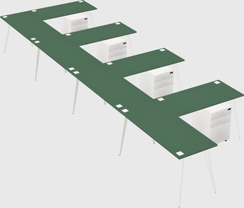 Modern l-shaped office desk
