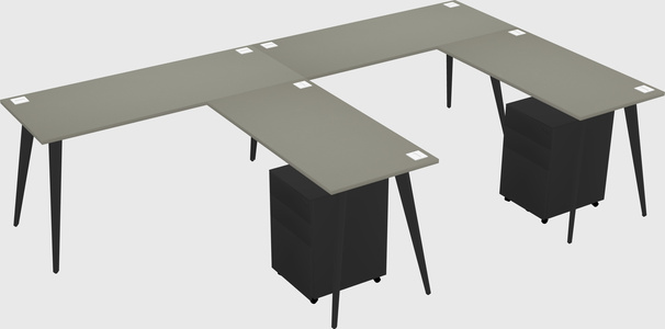 Modern L-shaped Office Desk