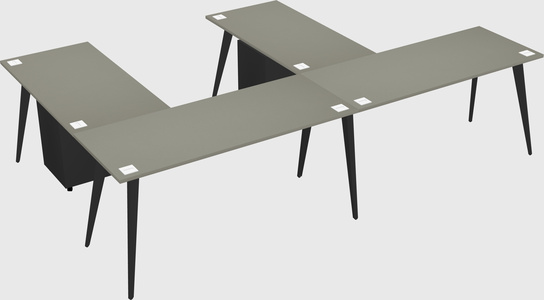 Modern l-shaped office desk