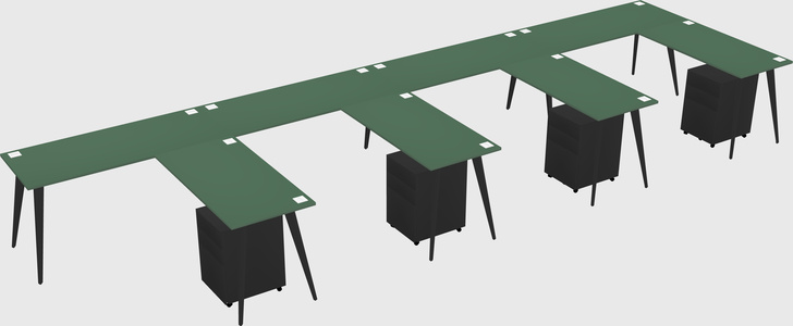 Modern L-shaped Office Desk