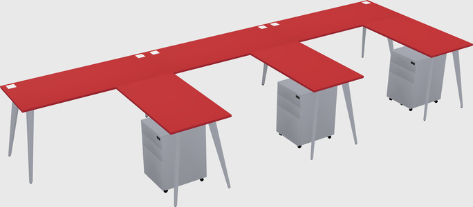 Modern L-shaped Office Desk